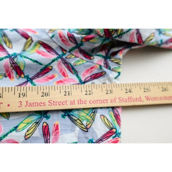 Talbots 1X Dragonfly print short sleeve T-shirt top cotton - Picture 4 of 7